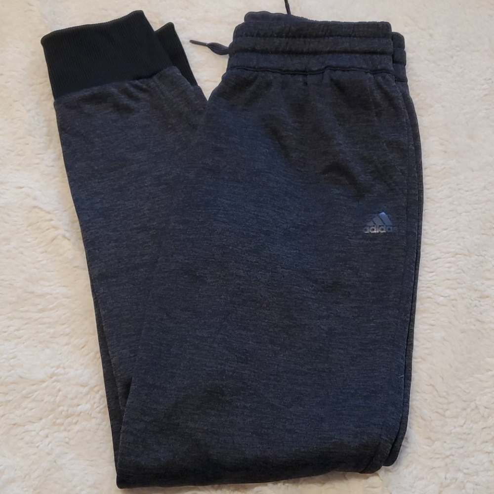 Adidas climawarm charcoal gray jogger